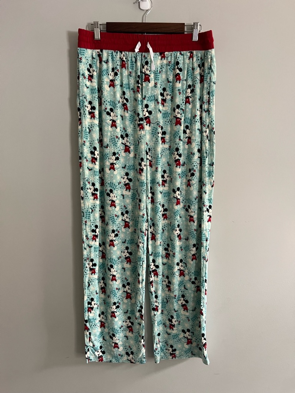 Little Sleepies Disney Mickey Winter Wonderland Bamboo Pajama Pants Mens XL